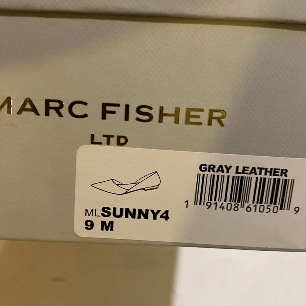 Marc Fisher LTD Sunny Women's Metallic Ballet Flats with Closed Toe and Low Heel - Picture 6 of 6